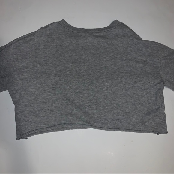 Ripped cropped long sleeve sweater - Picture 2 of 2